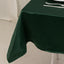 Lamour Satin 54"x54" Table Overlay Square Tablecloth Hunter Emerald - Durable & Silk-Like Table Cover
