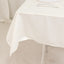 Lamour Satin 54"x54" Table Overlay Square Tablecloth Ivory - Durable & Silk-Like Table Cover