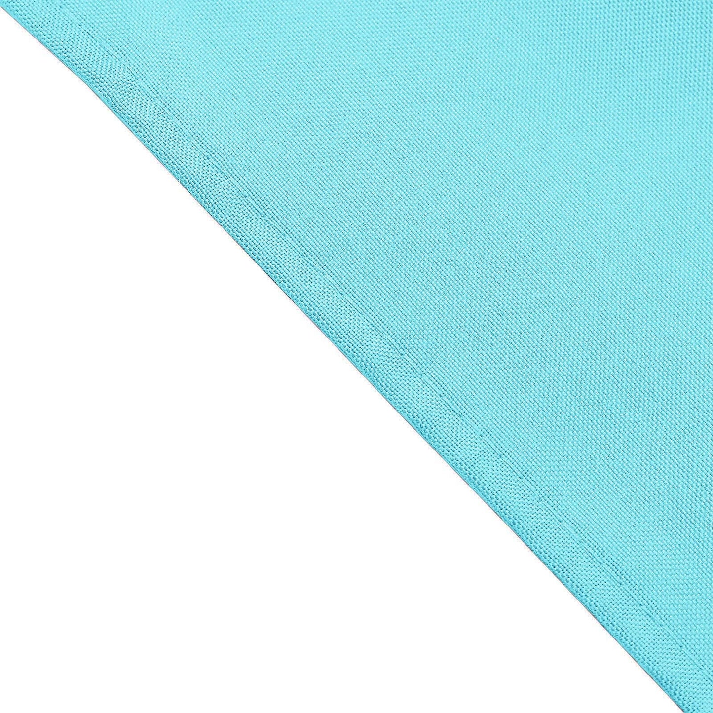 5 Pack Polyester 17"x17" Napkins Light Blue - Durable & Wrinkle Resistant Dinner Napkins