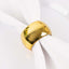 4 Pack Shiny Metallic Gold Acrylic Napkin Rings