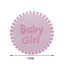 100Pcs 1" Round Pink Baby Girl Baby Shower Favor Envelope Stickers