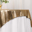 Polyester 72"x72" Table Overlay Square Tablecloth Antique Gold - Sequin Dots Wrinkle-Free Table Cover
