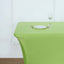 Stretch Spandex 6ft Rectangle Tablecloth Apple Green - Durable Form-Fitting Table Cover