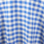 Polyester 120" Round Tablecloth White/Blue Seamless - Checkered Buffalo Plaid Table Cover
