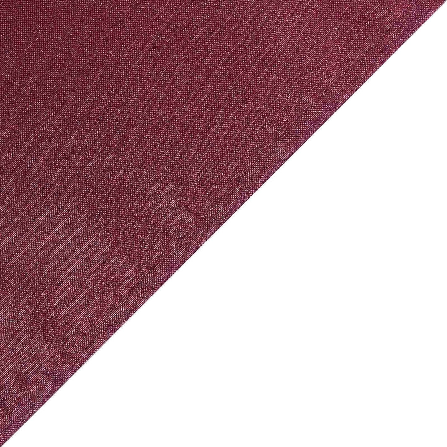 Polyester Square 90"x90" Tablecloth Burgundy - Wrinkle-Resistant & Durable Table Cover