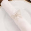 4 Pack Silver Metal Butterfly Napkin Rings, Decorative Laser Cut Cloth Napkin Holders