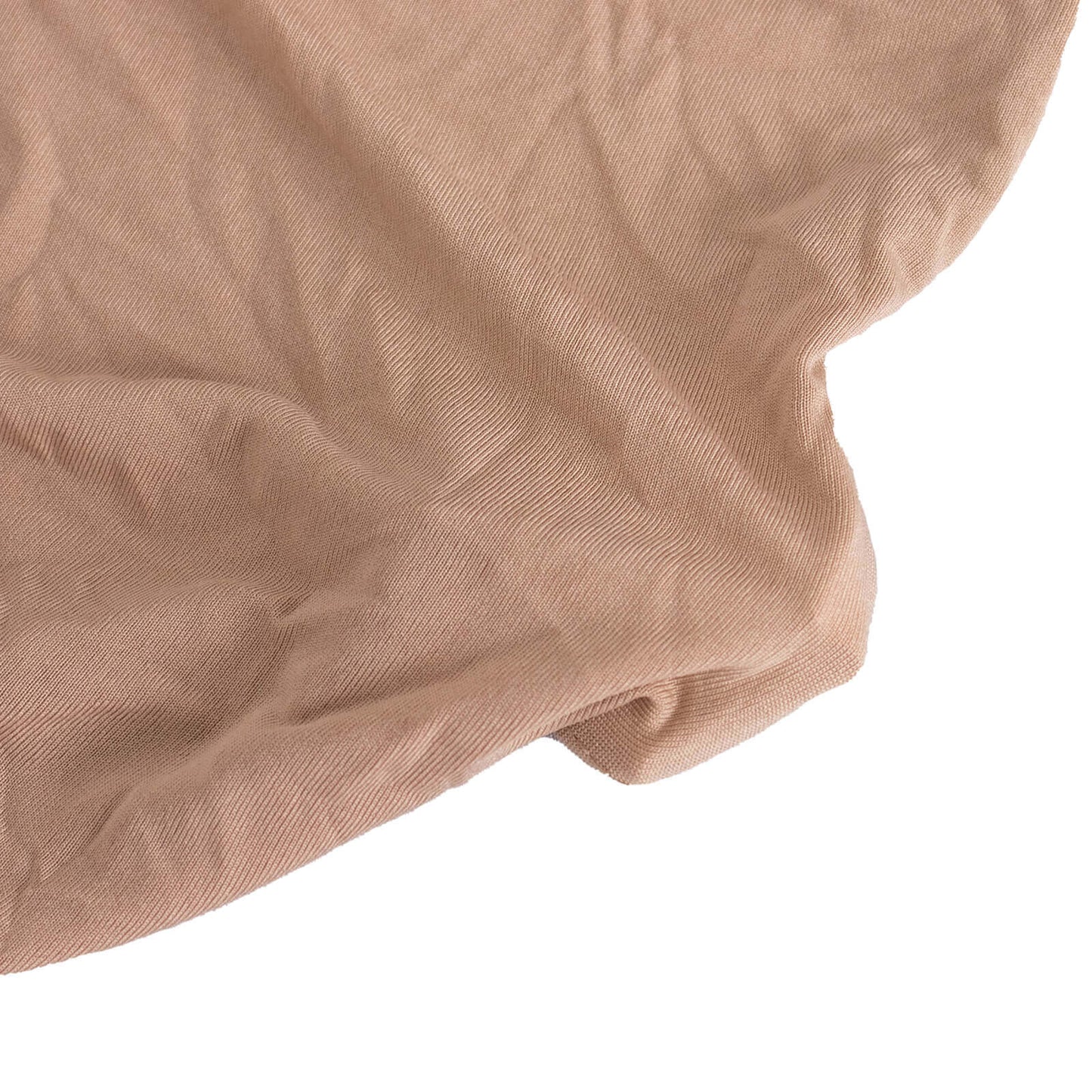 Spandex Chair Cover with Silver Rhinestone Buckled Sash Band Nude - Stretch Fitted Slipcover