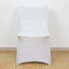 Stretch Spandex Chair Cover White for Lifetime Folding Chairs - Wrinkle Resistant Snug Fit Slipcover with Foot Pockets for Sophisticated Event Styling