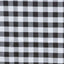 Polyester 90" Round Tablecloth White/Black - Checkered Buffalo Plaid Design for Casual Occasions