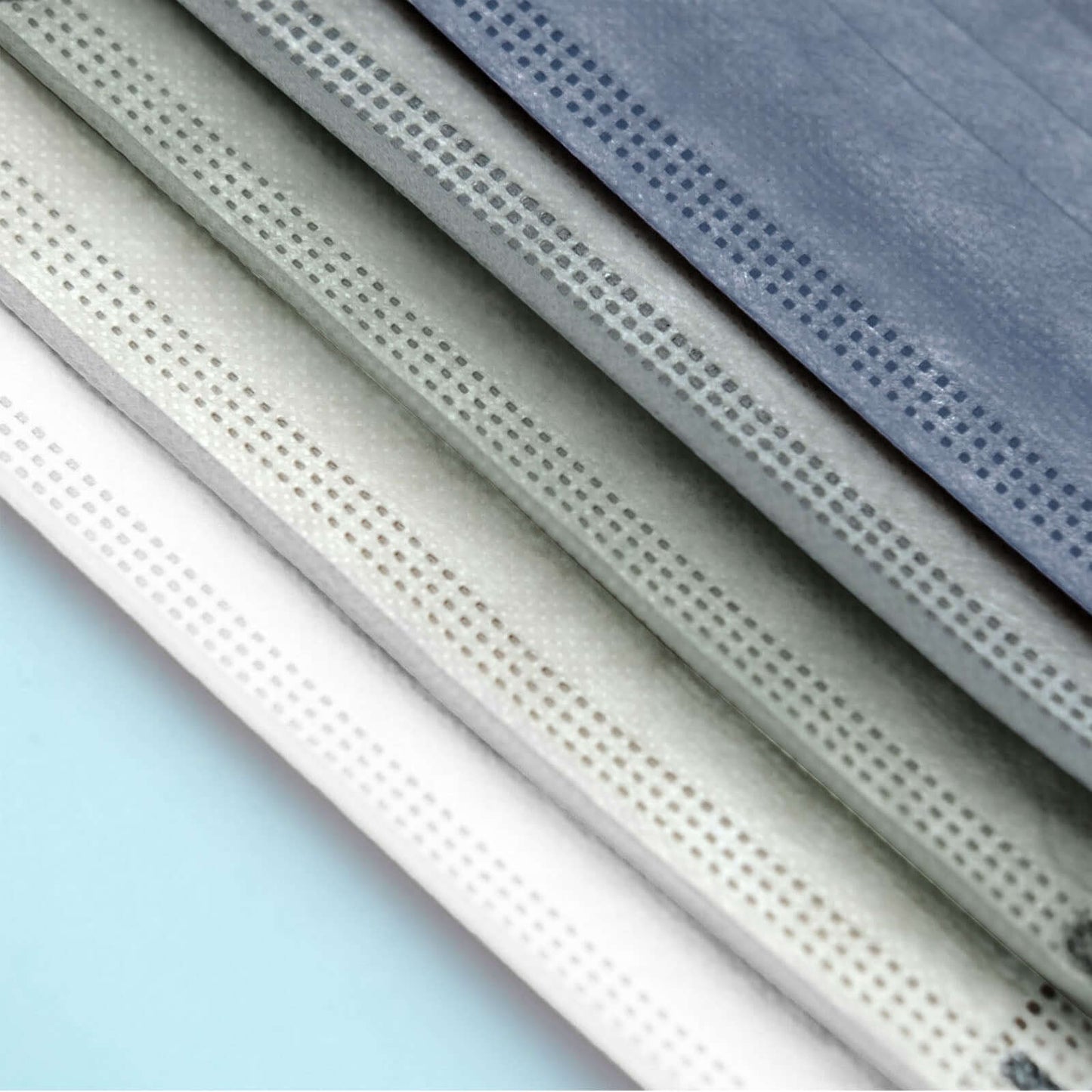 50 Pack 3 Ply Assorted Neutral Colors Disposable Face Mask Non Woven Mask with Ear Loop