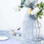 12"x10yd Dusty Blue Sheer Chiffon Fabric Bolt, DIY Voile Drapery Fabric