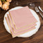 50-Pack Paper Beverage Napkins with Gold Foil Edge Dusty Rose - Disposable 2 Ply Cocktail Napkins for Events 6.5"x6.5"