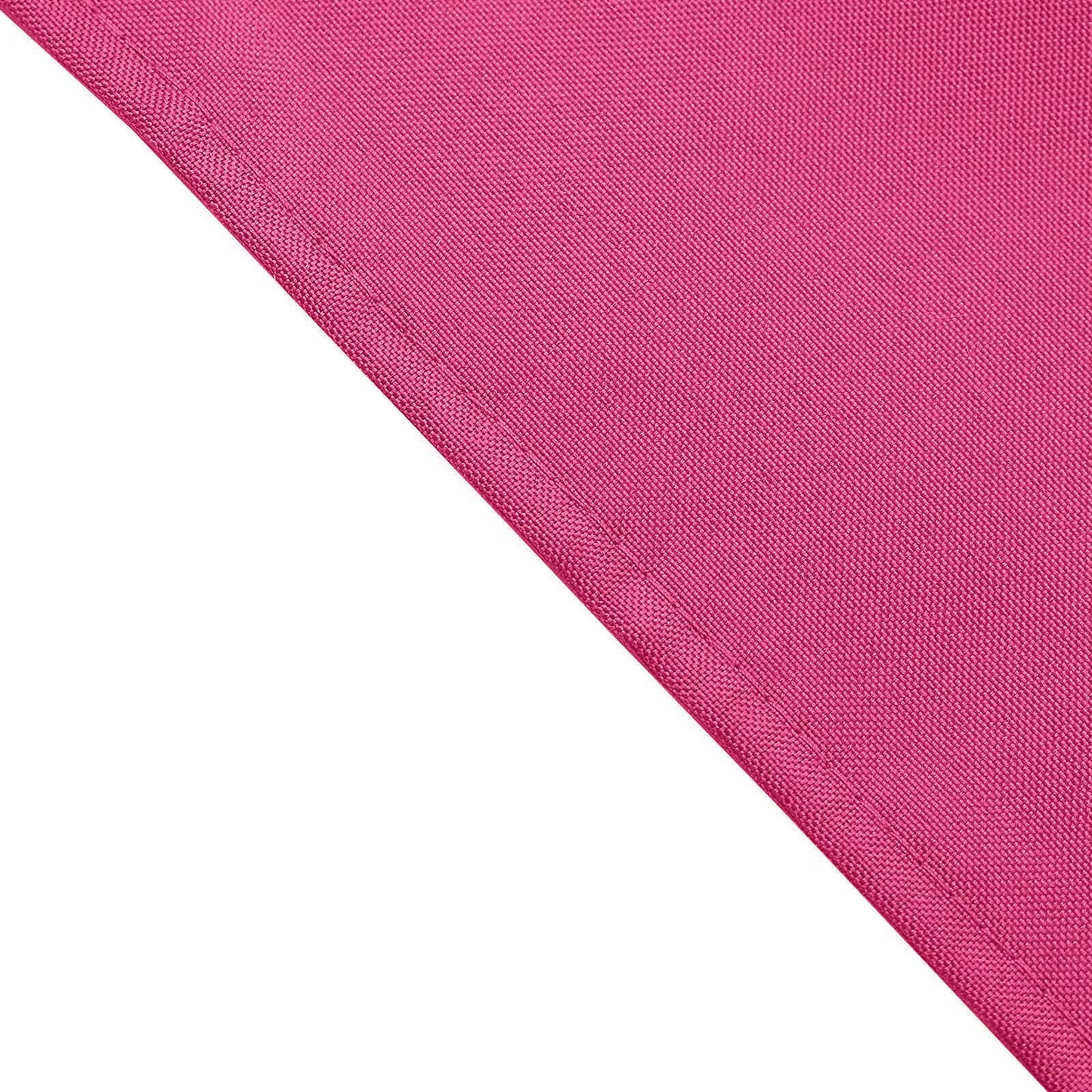 5 Pack Polyester 17"x17" Napkins Fuchsia - Durable & Wrinkle Resistant Dinner Napkins