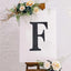Decorative Rhinestone Alphabet "F" Letter Stickers, Glitter Adhesive Craft Letters Black DIY Sparkle Embellishments 8"