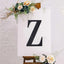 Decorative Rhinestone Alphabet "Z" Letter Stickers, Glitter Adhesive Craft Letters Black DIY Sparkle Embellishments 8"