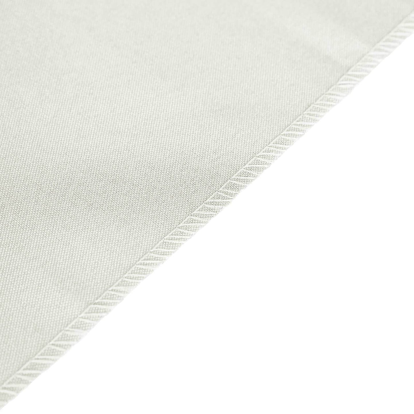 Polyester 12"x108" Table Runner Ivory - Durable & Wrinkle-Resistant Table Decor