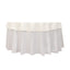 Cotton Blend 70" Round Tablecloth Ivory - Wrinkle-Resistant Table Cover