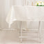 Lamour Satin 54"x54" Square Tablecloth Ivory - Durable & Silk-Like Table Cover