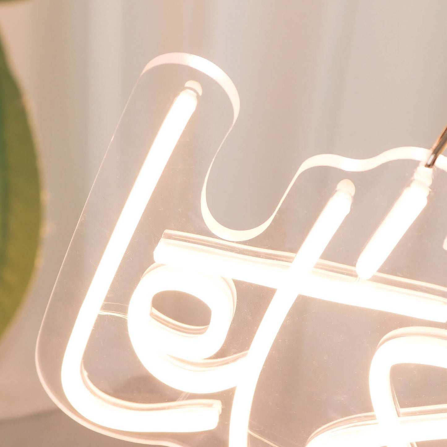 23" Let's Party Neon Light Sign, LED Reusable Wall DÃ©cor Lights With 5ft Hanging Chain