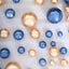 200Pcs Assorted Pearl Beads Vase Fillers in Navy Blue and Gold - Lustrous DIY Craft Bead Set