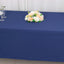 Scuba Rectangular 60"x102" Tablecloth Navy Blue - Wrinkle Free & Stain Resistant Table Cover