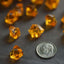 400 Pcs Acrylic Ice Bead Vase Fillers Mini Orange - Chic DIY Craft Crystals for Wedding Centerpieces & Table Styling