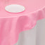 Lamour Satin 72"x72" Table Overlay Square Tablecloth Pink - Smooth Finish Table Topper