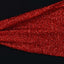 5 Pack Metallic Shimmer Tinsel Spandex Chair Sashes Red - Durable and Reusable Stretch Chair Bands