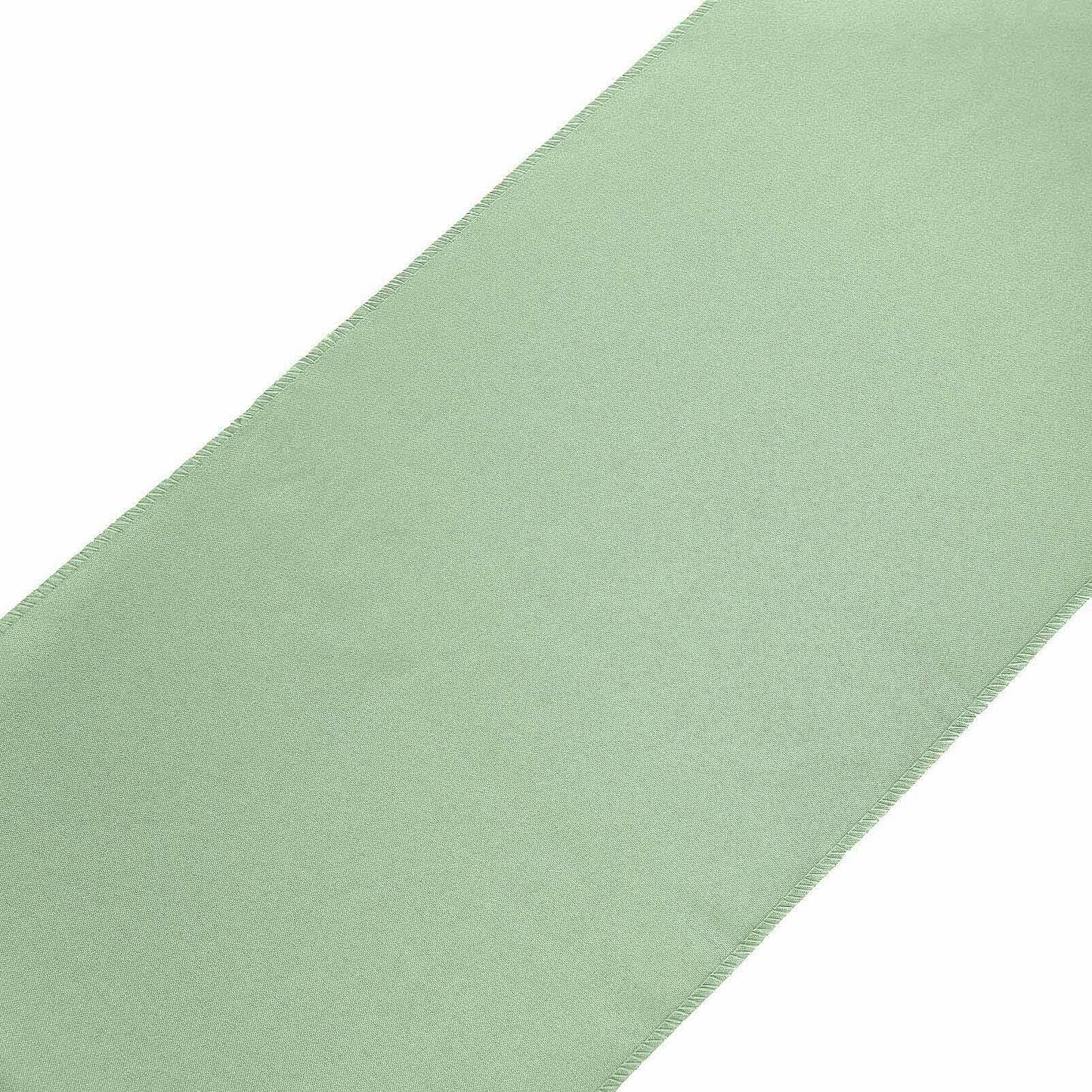 Polyester 12"x108" Table Runner Sage Green - Durable & Wrinkle-Resistant Table Decor