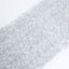 Mesh 12"x108" Table Runner Silver - Sequin Schiffli Lace Design for Stylish Celebrations