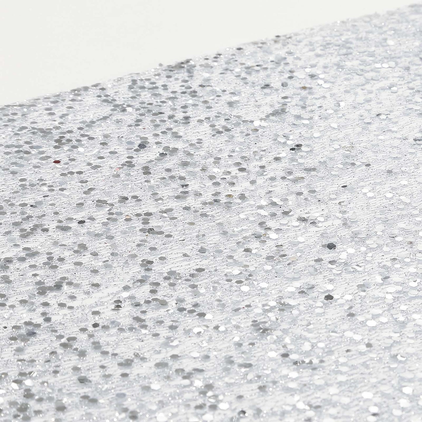 Mesh 11"x108" Table Runner Metallic Silver â€“ Glitter Design for Convenient Event Decoration