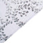 Sequin Tulle 20"x20" Napkin Silver - Embroidered Leaf Vine Dinner Napkins