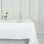 Polyester 60"x126" Rectangle Tablecloth White - Wrinkle-Resistant Table Cover for Weddings & Parties