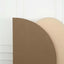 7ft Matte Taupe Spandex Half Moon Chiara Backdrop Stand Cover, Custom Fitted Wedding Arch Cover