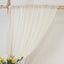 Ivory Sheer Backdrop Drape â€“ 5ft x 14ft Wedding Arch & Ceiling Decor Panel, Wrinkle Free with Soft Shimmer