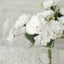 3 Pack 14" White Artificial Silk Carnation Flower Arrangements, Faux Floral Bouquets Bushes