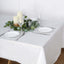 Linen-Like Paper 50"x108" Rectangle Tablecloth White - Disposable Airlaid Table Cover for Easy Cleanup
