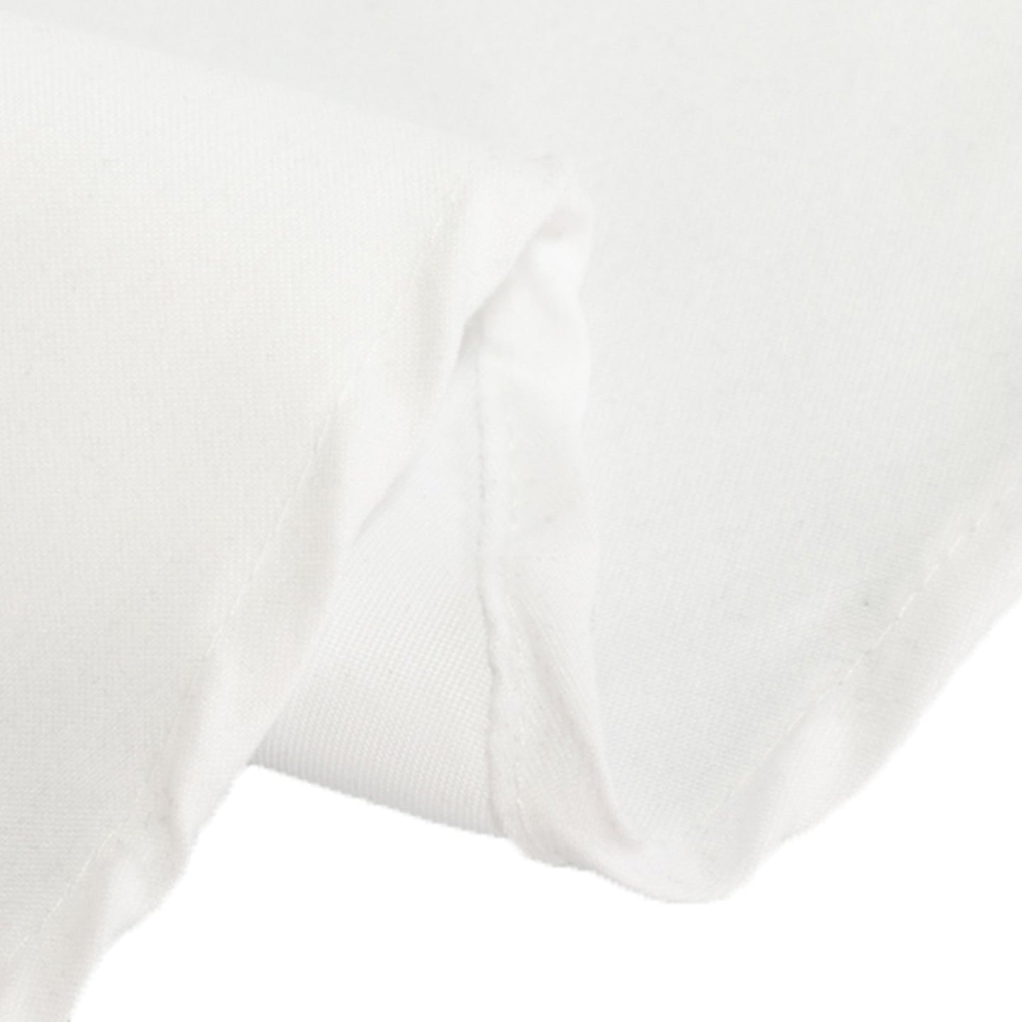 Cotton Blend 70" Round Tablecloth White - Wrinkle-Resistant Design for Everyday Use