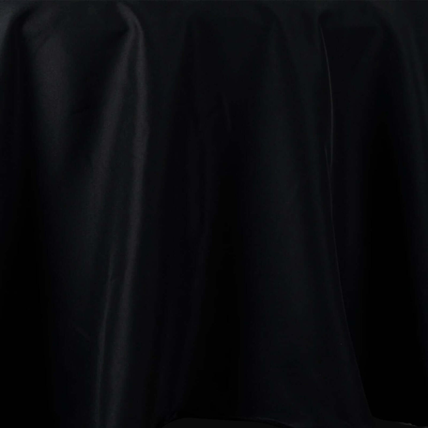 Premium Polyester 108" Round Tablecloth Black - Wrinkle-Resistant 220GSM Table Cover for Weddings & Events