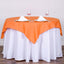Polyester Square 54"x54" Tablecloth Orange - Wrinkle-Resistant & Durable Table Cover