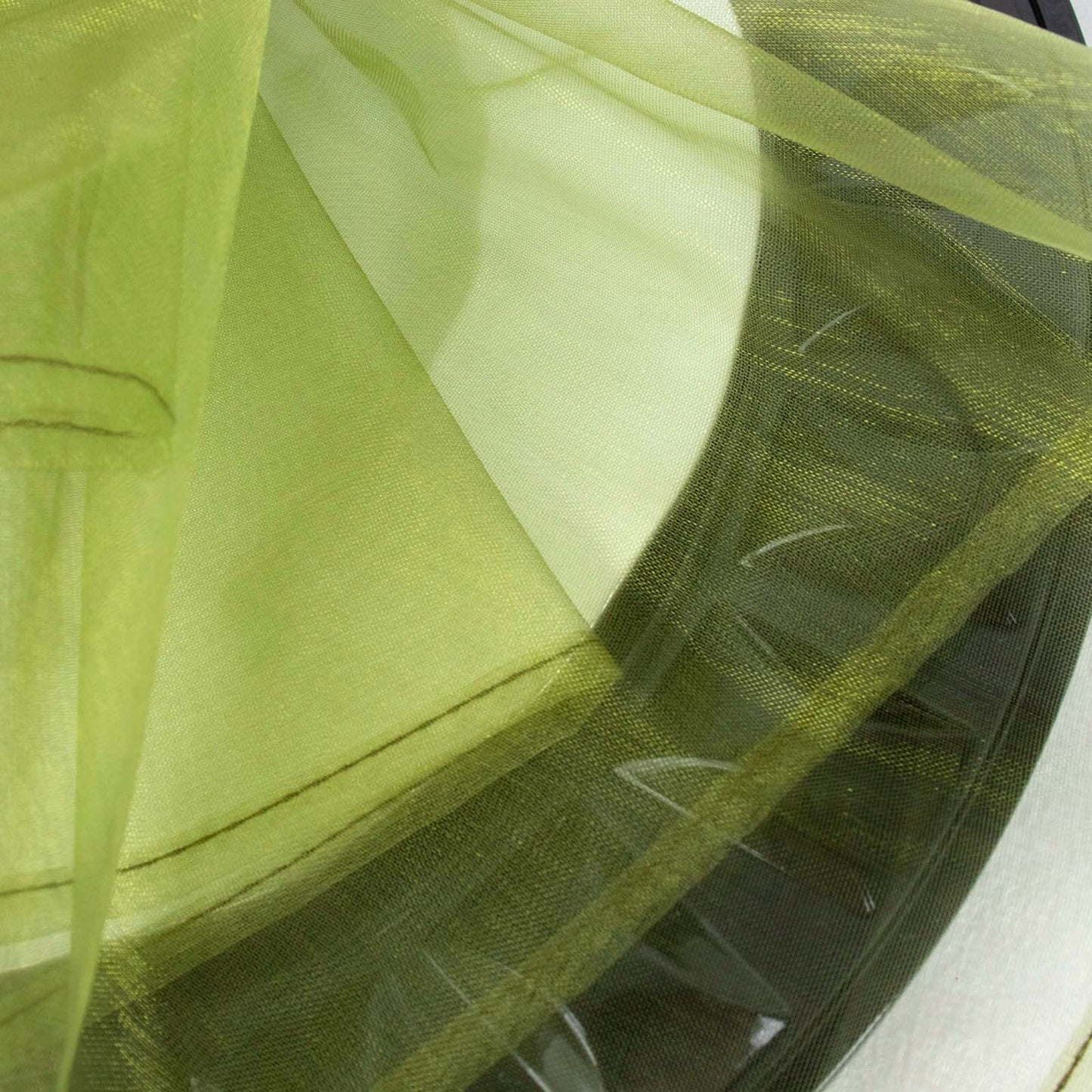 10 Pack Organza 23"x23" Napkins Olive Green - Sheer Cloth Napkins