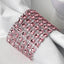 10 Pack Rhinestone Napkin Rings with Velcro Brooch Buckle Pink - Stylish Design for Chair Sashes