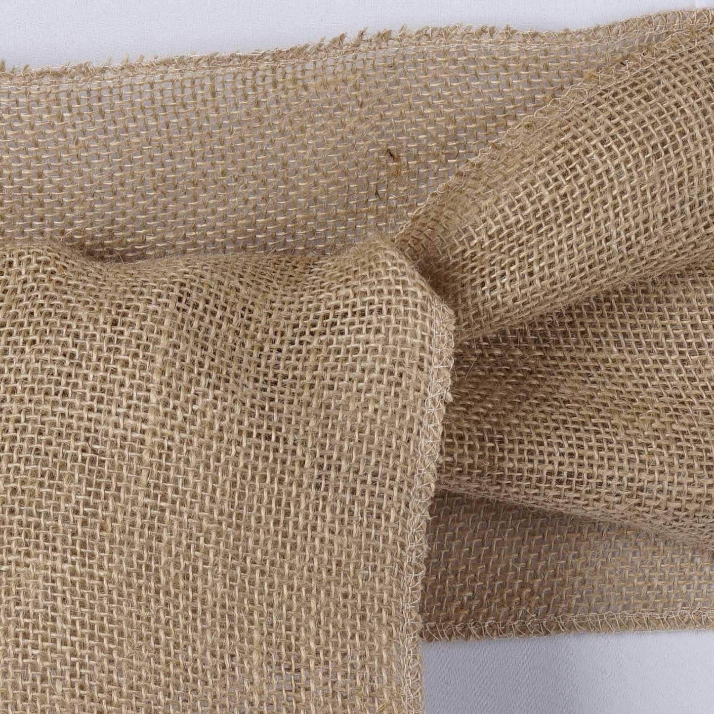 Burlap Chair Sash Natural 6"x108" Rustic Jute - Premium Design for Weddings & Gatherings