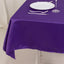 Lamour Satin 54"x54" Table Overlay Square Tablecloth Purple - Durable & Silk-Like Table Cover