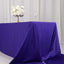 Scuba Rectangular 90"x156" Tablecloth Purple - Wrinkle Free, Stain Resistant & Seamless Table Cover