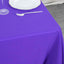 Premium Polyester 70"x70" Table Overlay Square Tablecloth Purple 220GSM Wrinkle-Resistant Table Cover