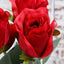 31" 24Pcs Red Long Stem Artificial Silk Roses Flowers