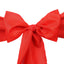 5 Pack Polyester Chair Sashes Red 6"x108"