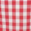 Polyester 14"x108" Table Runner Red/White - Gingham Plaid Design