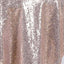 Sequin 72"x72" Table Overlay Square Tablecloth Rose Gold - Sparkly Table Cover